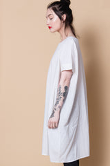 HAND LOOMED COTTON TUNIC - WHITE